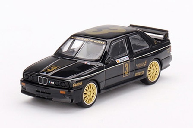MINI GT 1/64 BMW M3 ATCC チャンピオンシップ 1987 優勝車 #3 JPS Team BMW(左ハンドル) オーストラリア限定
