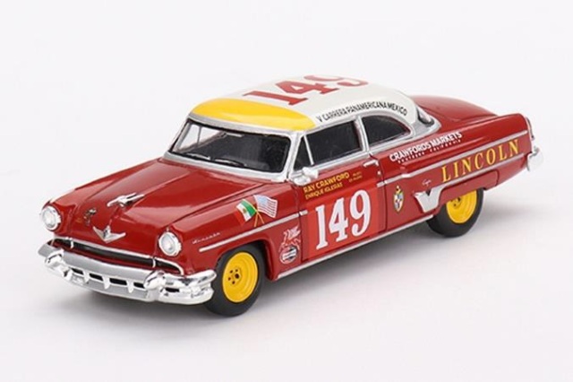 MINI GT 1/64 リンカーン カプリ カレラ・パナメリカーナ・クラス 1954 優勝車#149(左ハンドル)