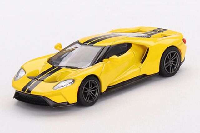 MINI GT 1/64 フォード GT トリプルイエロー(左ハンドル）
