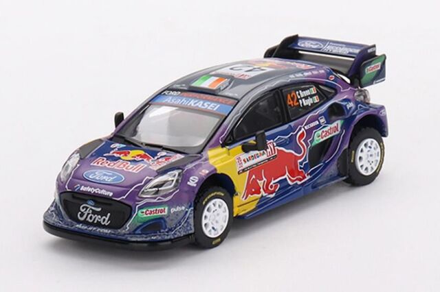 MINI GT 1/64 フォード Puma Rally1 ラリー・イタリア サルディニア 2022 2位入賞車 #42 M-Sport Ford WRT(左ハンドル)