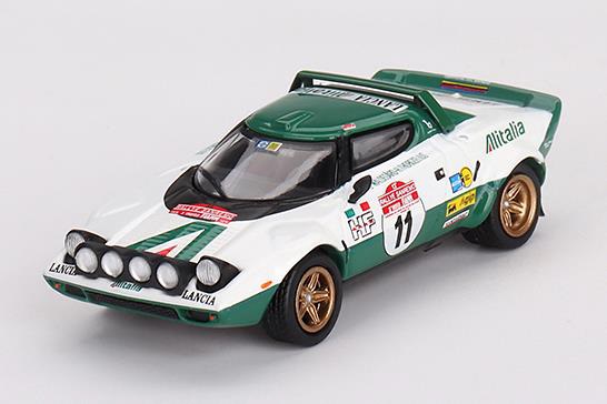 MINI GT 1/64 (ダイキャスト製) ランチア ストラトス HF ラリー・サンレモ 1975 優勝車 #11(左ハンドル)