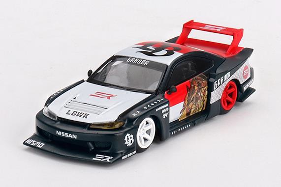 MINI GT 1/64 Nissan シルビア(S15) LB-Super Silhouette "GARUDA" MINI GT x ミズ ダイキャスト(右ハンドル)