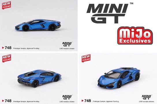 MINI GTミニGT 1/64LBランボルギーニ babyblue 2台セット 1/64スケール MINI GT「LB☆WORKS ランボルギーニ・アヴェン