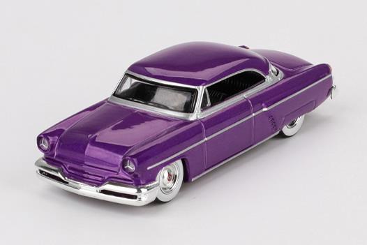 MINI GT 1/64 (ダイキャスト製) リンカーン カプリ ホットロッド 1954 メタリックパープル(左ハンドル)