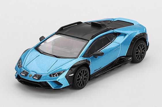 MINI GT 1/64 (ダイキャスト製) ランボルギーニ ウラカン ステラート Blu Aegir(ブルー)(右ハンドル)