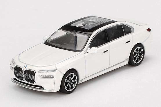 MINI GT 1/64 (ダイキャスト製) BMW i7 xDrive60 ミネラルホワイト(左ハンドル) ※ブリスタータイプ