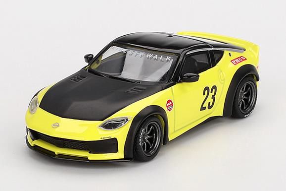 MINI GT 1/64 (ダイキャスト製) Nissan Z LB★NATION WORKS イカズチイエロー(右ハンドル)