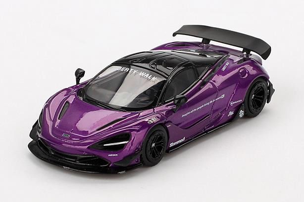 MINI GT 1/64 (ダイキャスト製) マクラーレン 720S LB★Works パープル(左ハンドル) ※ブリスタータイプ