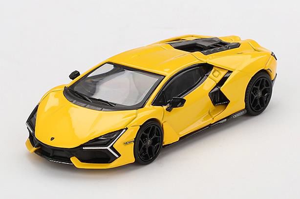 MINI GT 1/64 (ダイキャスト製) ランボルギーニ レヴエルト ジャッロ(左ハンドル)