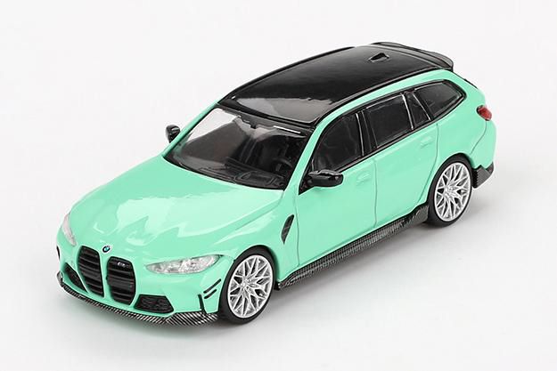 MINI GT 1/64 (ダイキャスト製) BMW M3 Mパフォーマンス ツーリング ミントグリーン(左ハンドル)