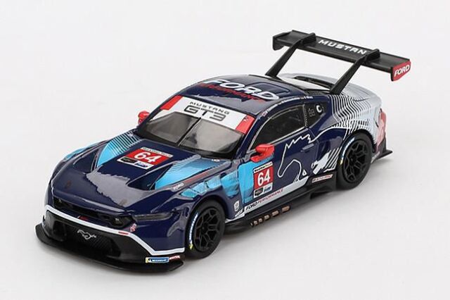 [予約]MINI GT 1/64 フォード マスタング GT3 IMSA デイトナ24時間 2024#64 Ford Multimatic Motorsports(左ハンドル)