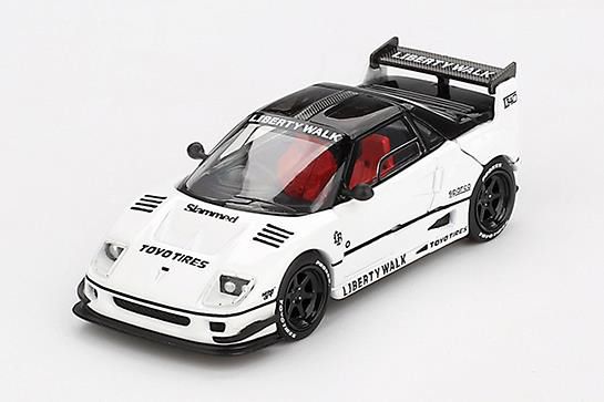 MINI GT 1/64 (ダイキャスト製) マツダ AZ-1 リバティーウォーク LB40 東京オートサロン 2024 ホワイト(右ハンドル)