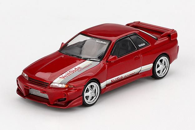 MINI GT 1/64 (ダイキャスト製) Nissan スカイライン GT-R R32 Veilside コンバット C-Iジェムレッド(右ハンドル) ※ブリスタータイプ