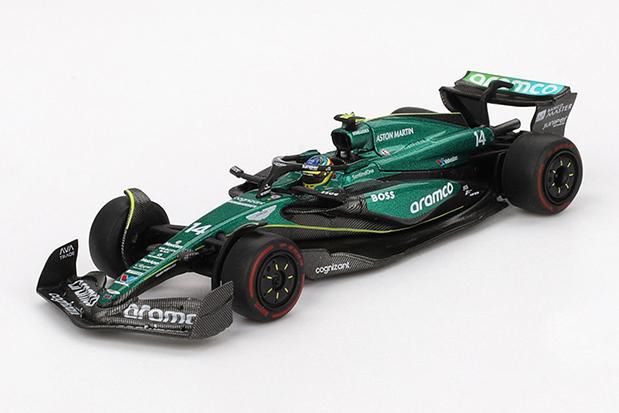 MINI GT 1/64 (ダイキャスト製) アストンマーチン AMR24 F1 2024 #14 バーレーングランプリ Fernando Alonso ※ブリスタータイプ