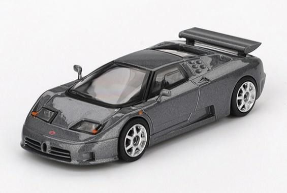MINI GT 1/64 (ダイキャスト製) ブガッティ EB110 スーパースポーツ グリージョ スクーロ(左ハンドル)