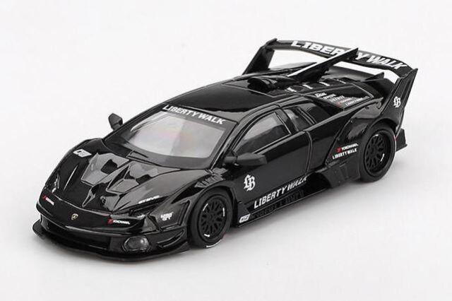MINI GT 1/64 (ダイキャスト製) ランボルギーニ LB-Silhouette WORKS MURCIELAGO GT Evo Black(左ハンドル) ※ブリスタータイプ