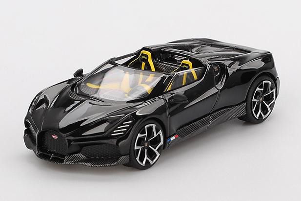 [予約]MINI GT 1/64 (ダイキャスト製) ブガッティ W16 ミストラル ブラック(左ハンドル)