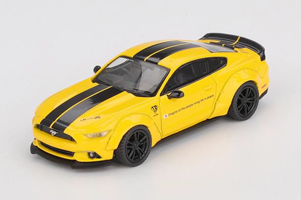 MINI GT 1/64 (ダイキャスト製) LB★WORKS フォード マスタング トリプルイエロー(右ハンドル)