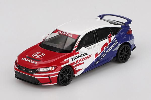 MINI GT 1/64 (ダイキャスト製) Honda シビック Type R 2024 ペースカー HRC(左ハンドル) ※ブリスタータイプ