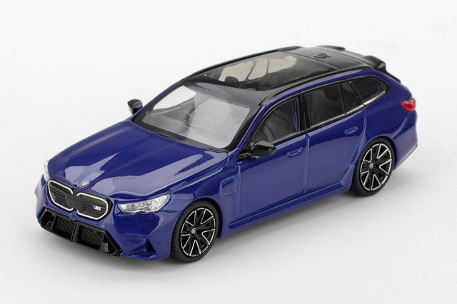 MINI GT 1/64 (ダイキャスト製) BMW M5 ツーリング (G99) マリーナベイブルーメタリック(右ハンドル)