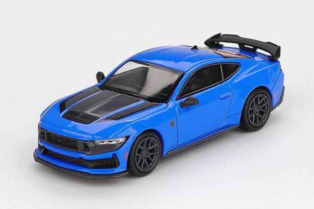 [予約]MINI GT 1/64 (ダイキャスト製) フォード マスタング ダークホース 2024 グラバーブルー(左ハンドル) ※ブリスタータイプ