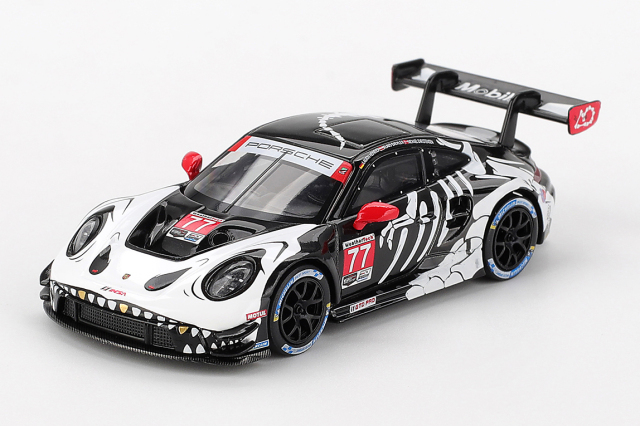 [予約]MINI GT 1/64 (ダイキャスト製) ポルシェ 911 GT3 R IMSA プチ・ル・マン 2025#77 AO Racing(左ハンドル) ※ブリスタータイプ