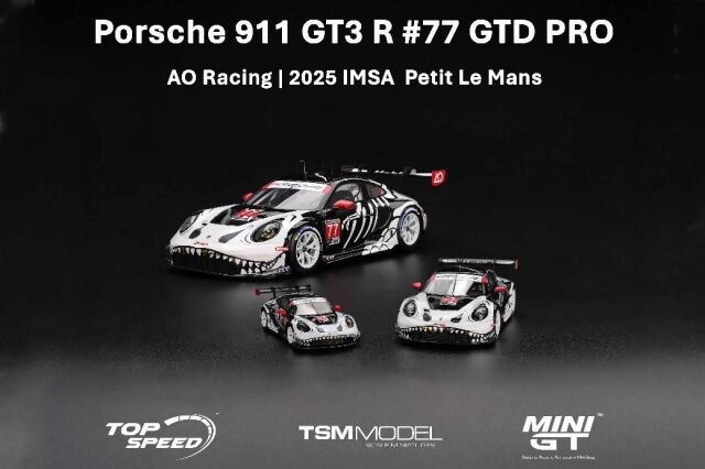 MINI GT 1/64 (ダイキャスト製) ポルシェ 911 GT3 R IMSA プチ・ル