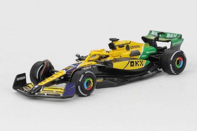 [予約]MINI GT 1/64 (ダイキャスト製) マクラーレン F1 MCL38 2024 2位入賞車 #81 モナコグランプリ Oscar Piastri