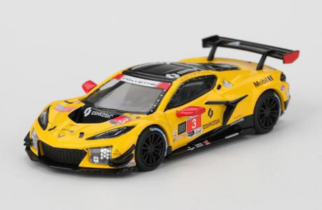 [予約]MINI GT 1/64 (ダイキャスト製) シボレー コルベット Z06 GT3.R IMSA デイトナ24時間 2025 #3 Corvette Racing by Pratt Miller Motorsports