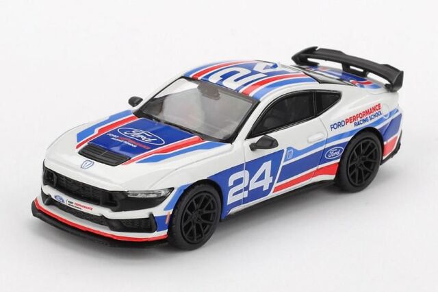 [予約]MINI GT 1/64 (ダイキャスト製) フォード マスタング ダークホース  #24 Ford Performance Racing School