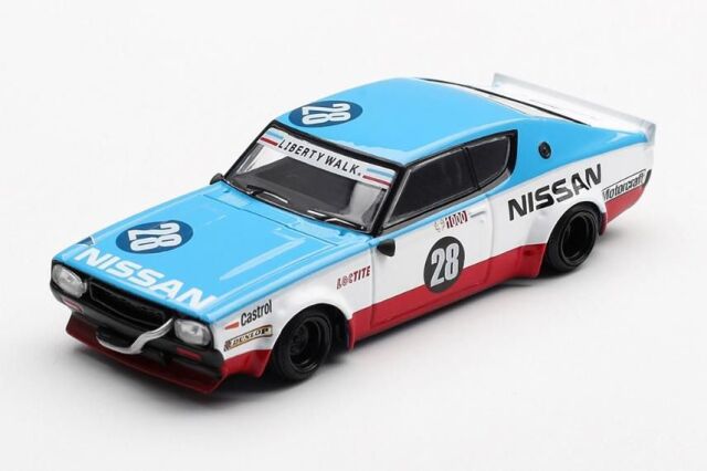 [予約]MINI GT 1/64 (ダイキャスト製) Nissan スカイライン ケンメリ リバティーウォーク Nissan Racing '75 コンセプト(右ハンドル) ※ブリスタータイプ