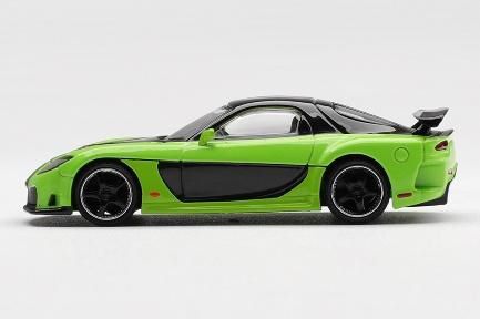 MINI GT 1/64 (ダイキャスト製) マツダ RX-7 VeilSide Fortune7 Green