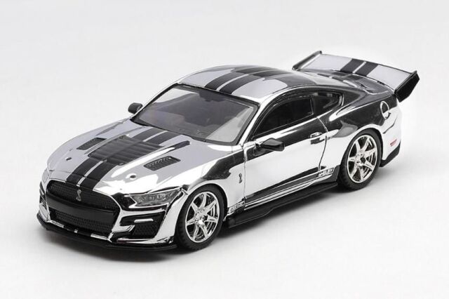 [予約]MINI GT 1/64 (ダイキャスト製) シェルビー GT500 ドラゴンスネーク コンセプト クロムシルバー (左ハンドル)