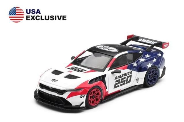 MINI GT 1/64 (ダイキャスト製) フォード マスタング GTD アメリカ建国