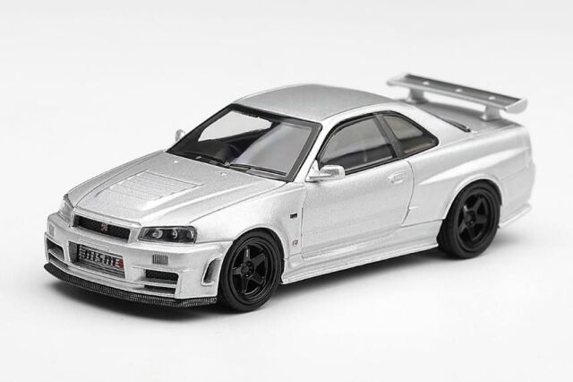 [予約]MINI GT 1/64 (ダイキャスト製) Nissan NISMO R34GT-R Z-tune Z-tune シルバー(右ハンドル) ※ブリスタータイプ