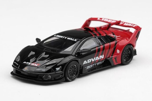 [予約]MINI GT 1/64 (ダイキャスト製) ランボルギーニ LB-Silhouette WORKS MURCIELAGO GT Evo Advan(左ハンドル)