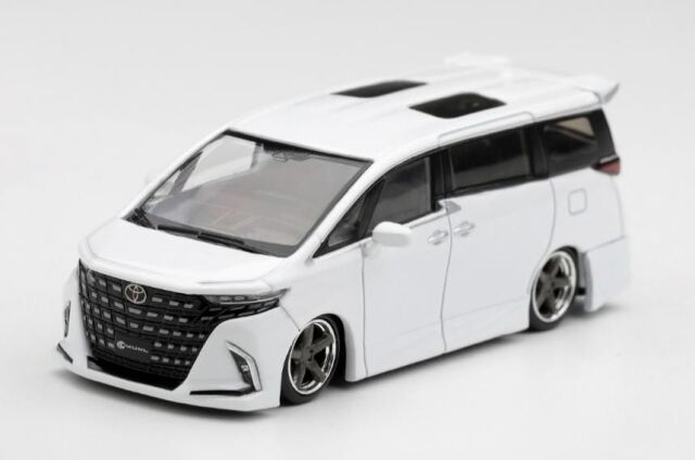 [予約]MINI GT 1/64 (ダイキャスト製) Toyota アルファード 40 KUHL ホワイト(左ハンドル)※ブリスタータイプ