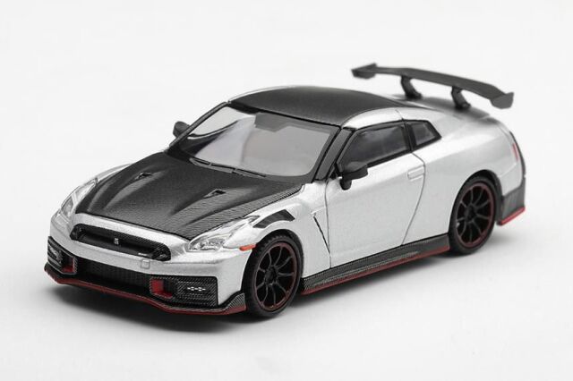 [予約]MINI GT 1/64 (ダイキャスト製) Nissan GT-R Nismo 2024 シルバー(右ハンドル) 