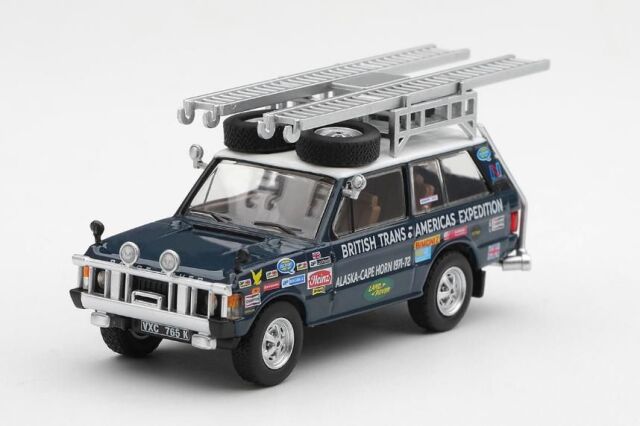 [予約]MINI GT 1/64 (ダイキャスト製) レンジ ローバー 1971 ブリティッシュ・トランス-アメリカ・エクスペディション VXC-765K(左ハンドル)