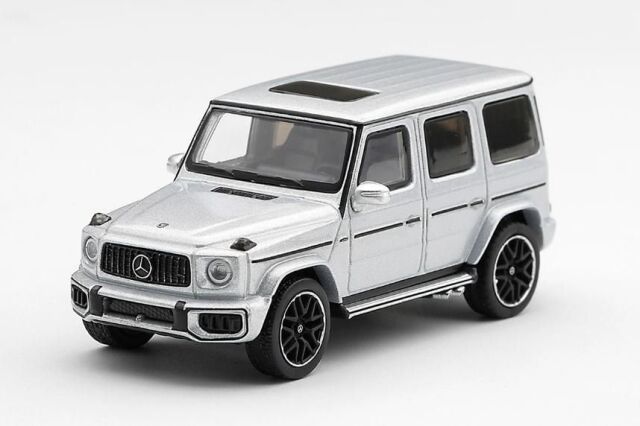 [予約]MINI GT 1/64 (ダイキャスト製) メルセデス AMG G 63 シルバーメタリック(左ハンドル)
