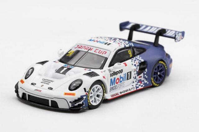 [予約]MINI GT 1/64 (ダイキャスト製) ポルシェ 911 GT3 R (992) ジャパンカップ 2026 レース2 優勝車 #9 BINGO RACING with LM Corsa(左ハンドル)