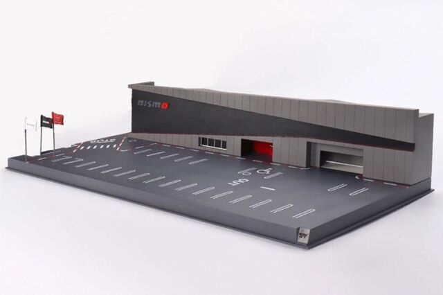 MINI GT 1/64 (プラスチック製) ジオラマ 日産モータースポーツ＆カスタイマイズ NISMOオペレーション