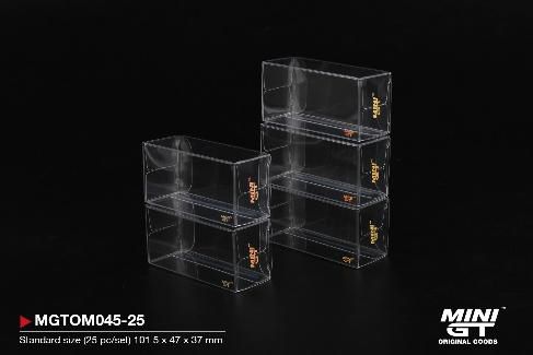 [予約]MINI GT 1/64 (プラスチック製) MINI GT Box プロテクター タイプ A: スタンダードサイズ（25個/セット）