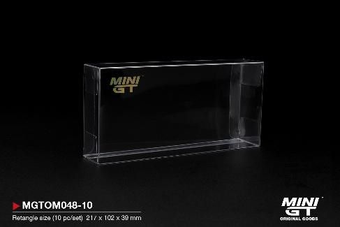 [予約]MINI GT 1/64 (プラスチック製) MINI GT Box プロテクター タイプ D: 長方形サイズ（10個/セット）
