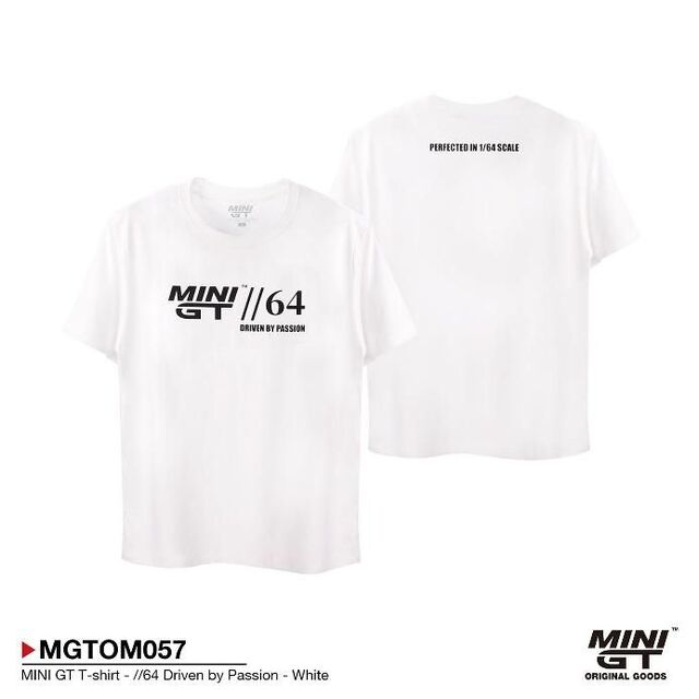 [予約]MINI GT //64 Driven by Passion ホワイト Tシャツ