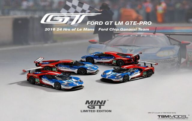 MINI GT 1/64 フォード GT LMGTE PRO ル・マン24時間 2016フォード 
