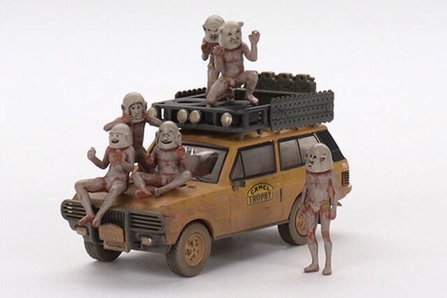 MINI GT 1/64 レンジ ローバー 1982 キャメルトロフィー パプアニューギニア セット