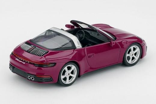 MINI GT 1/64 (ダイキャスト製) ポルシェ 911(992.1) ルビーストーン