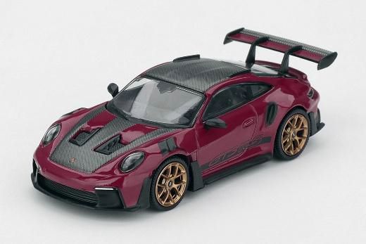 MINI GT 1/64 (ダイキャスト製) ポルシェ 911(992.1) ルビーストーン