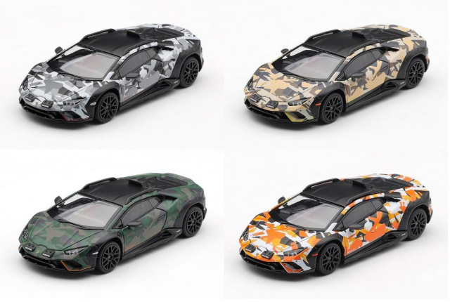 [予約]MINI GT 1/64 (ダイキャスト製) ランボルギーニ ウラカン ステラート All-Terrain セット(左ハンドル)